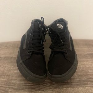 Black on Black Vans